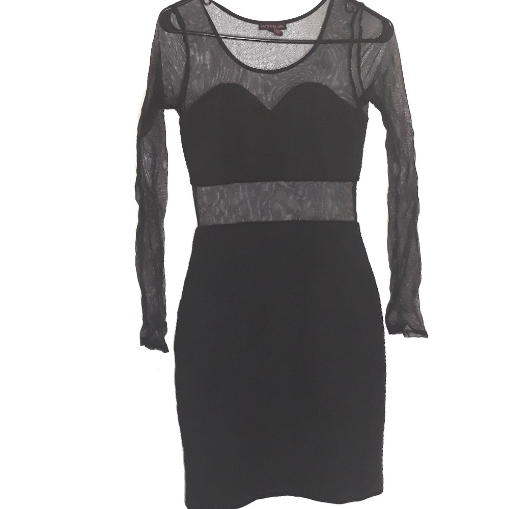 ♥️Bundle&Save♥️ Material Girl Sheer Cutout Dress